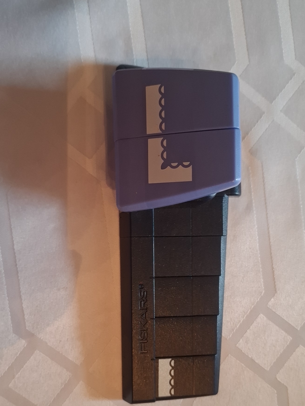 Fiskars Purple & Black Decorative Corner And Straight Edge Punch